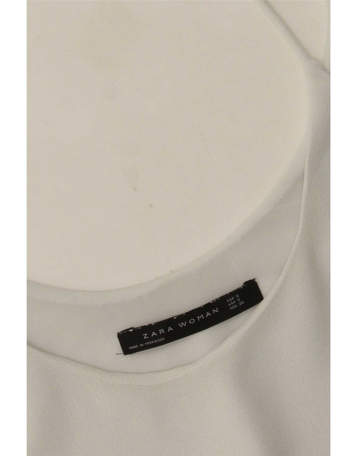 Zara Femme Cami Top UK 10 Petit Blanc