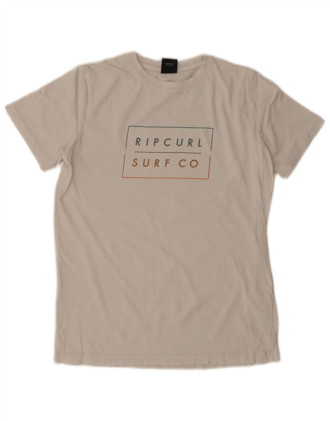 Rip Curl T-Shirt Graphique Garçon 13-14 ans Blanc Coton