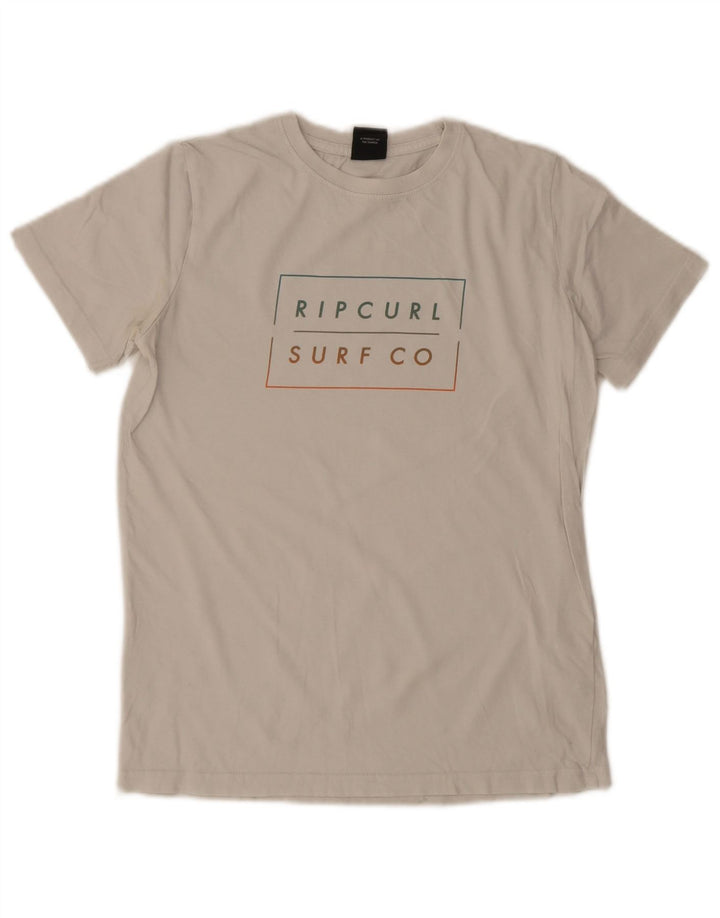 Rip Curl T-Shirt Graphique Garçon 13-14 ans Blanc Coton