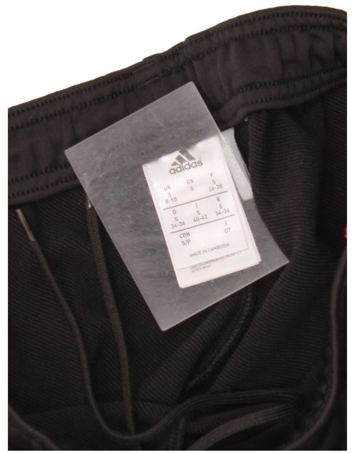 ADIDAS Pantalon de survêtement pour femme UK 8/10 Small Noir Polyester