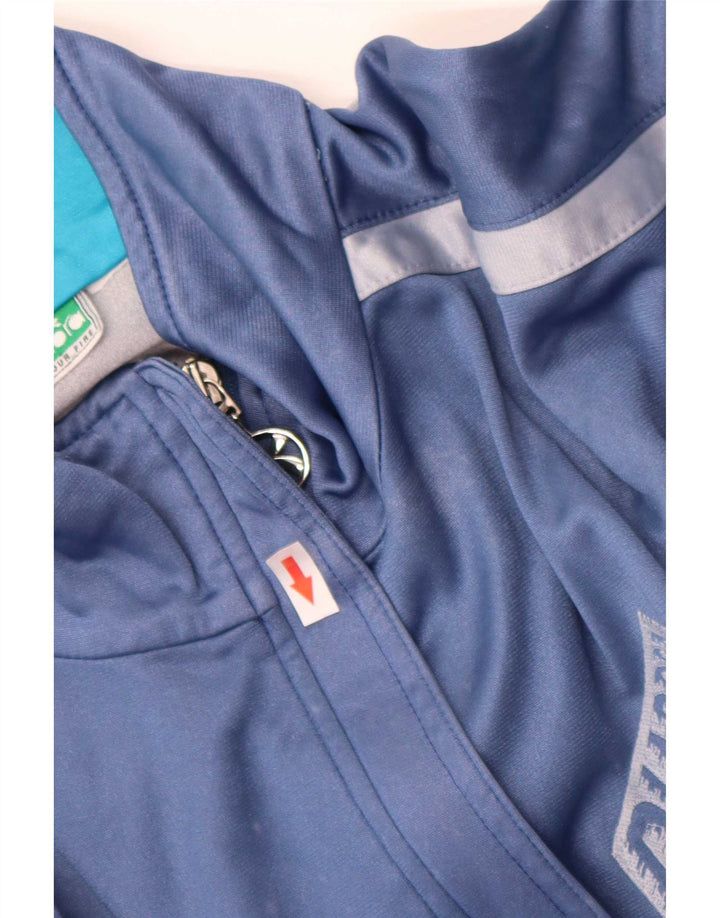 Diadora Veste de survêtement graphique pour hommes, grand, bleu marine, colour block
