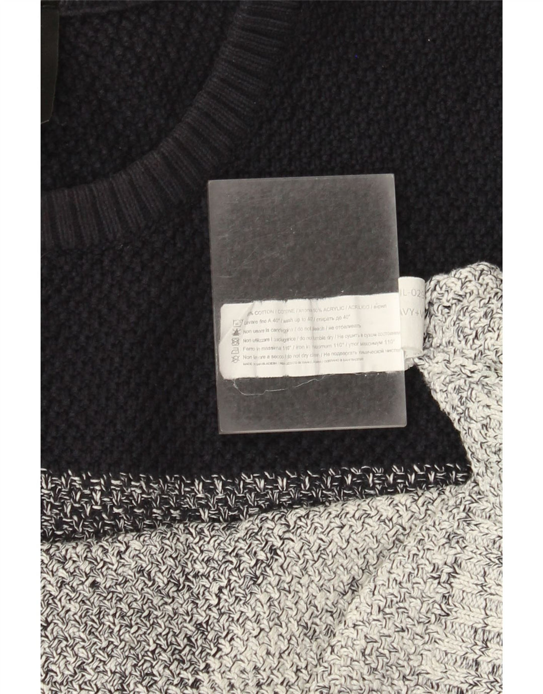 Richmond Pull à col rond pour homme en coton rayé multicolore