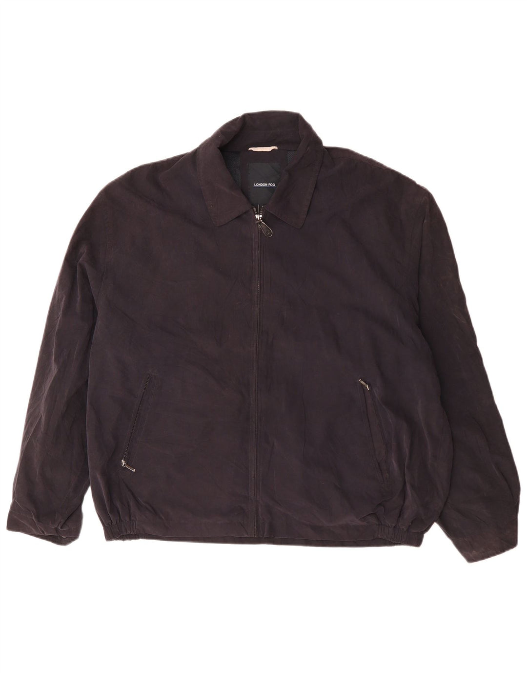 LONDON FOG Veste Bomber Homme UK 42 XL Bleu Marine Polyester