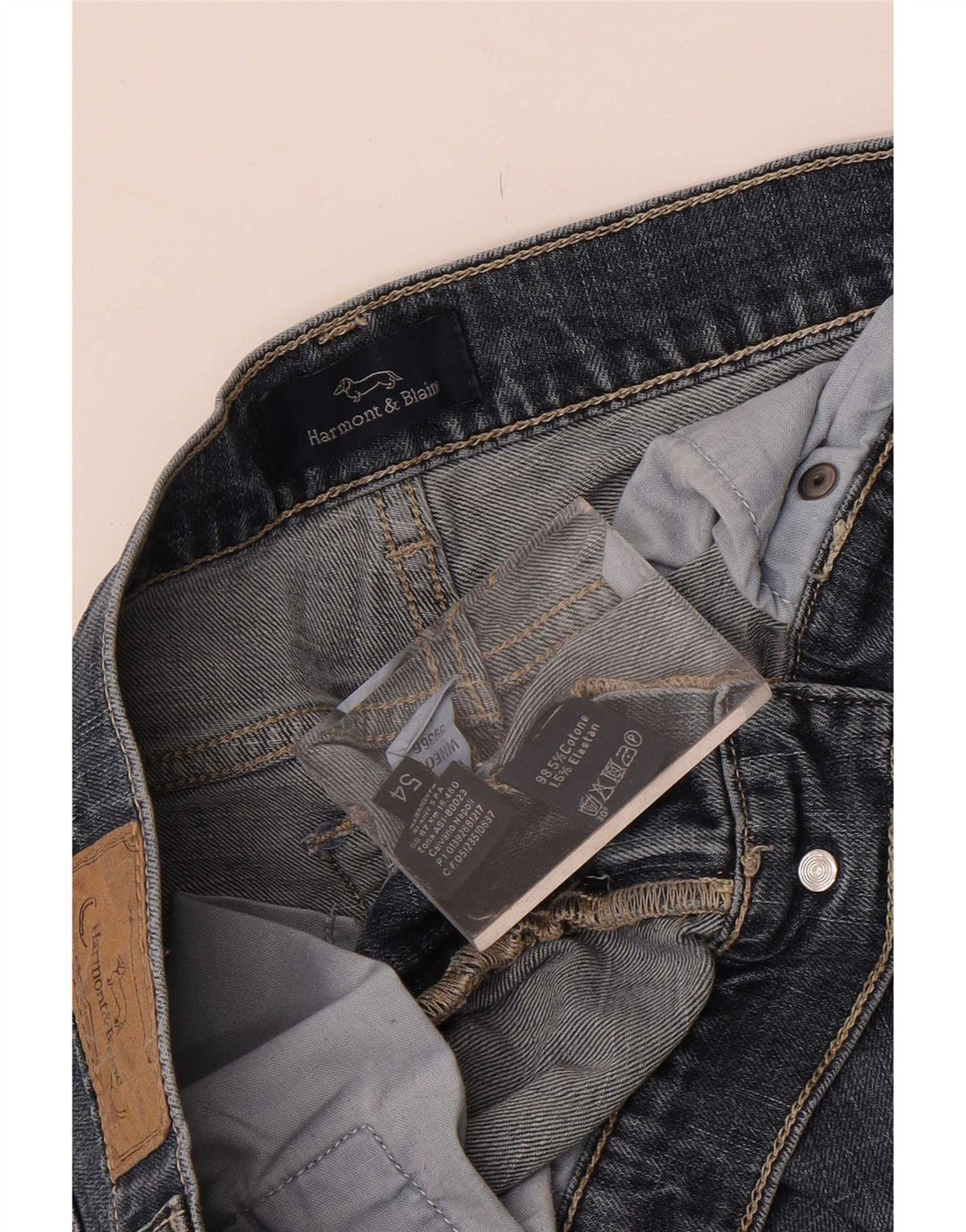 Harmont & Blaine Jean Slim Homme W36 L31 Bleu Coton