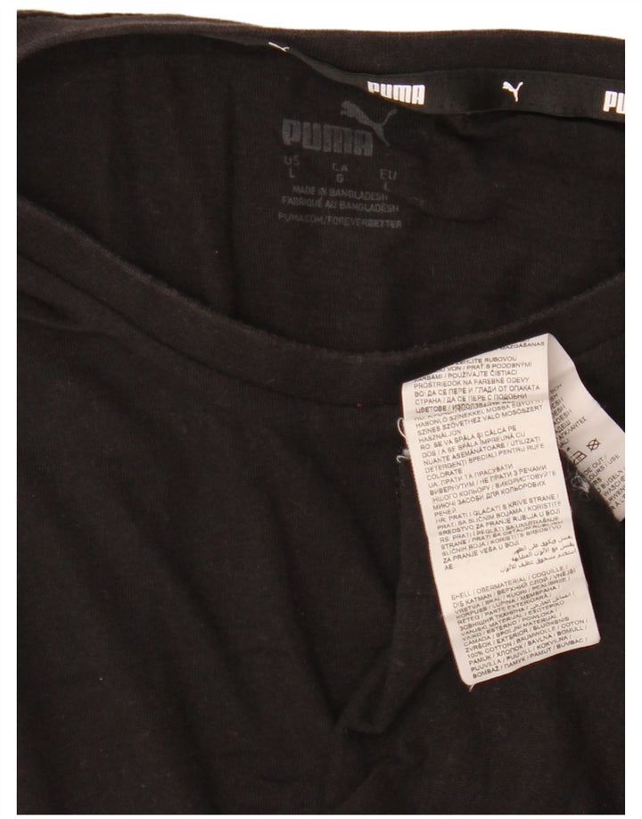 PUMA T-shirt graphique pour hommes, grand, noir