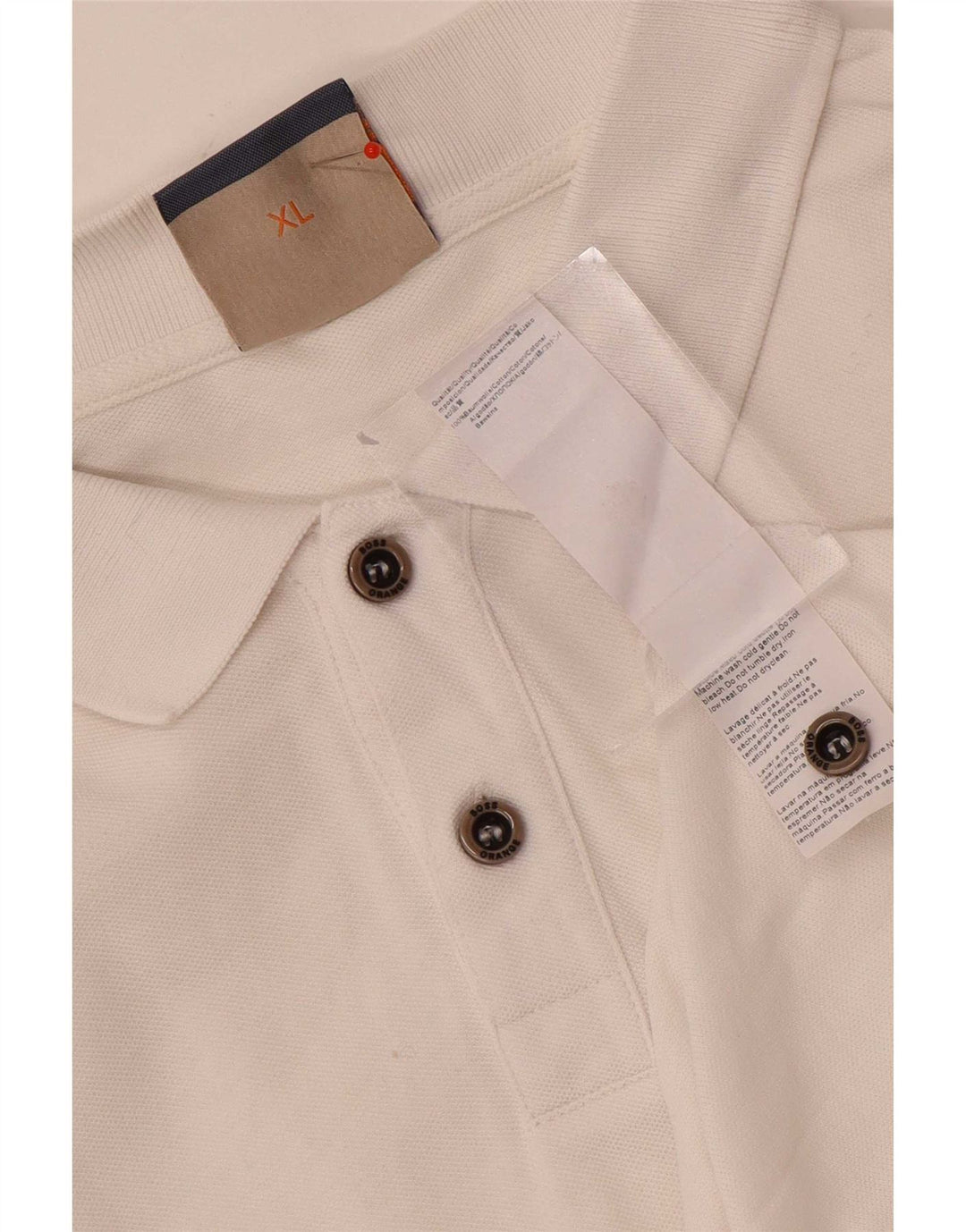 Hugo Boss Polo Homme XL Blanc Coton