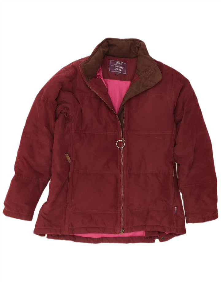 Musto Veste matelassée surdimensionnée pour femme UK 10 Petit Marron Polyester