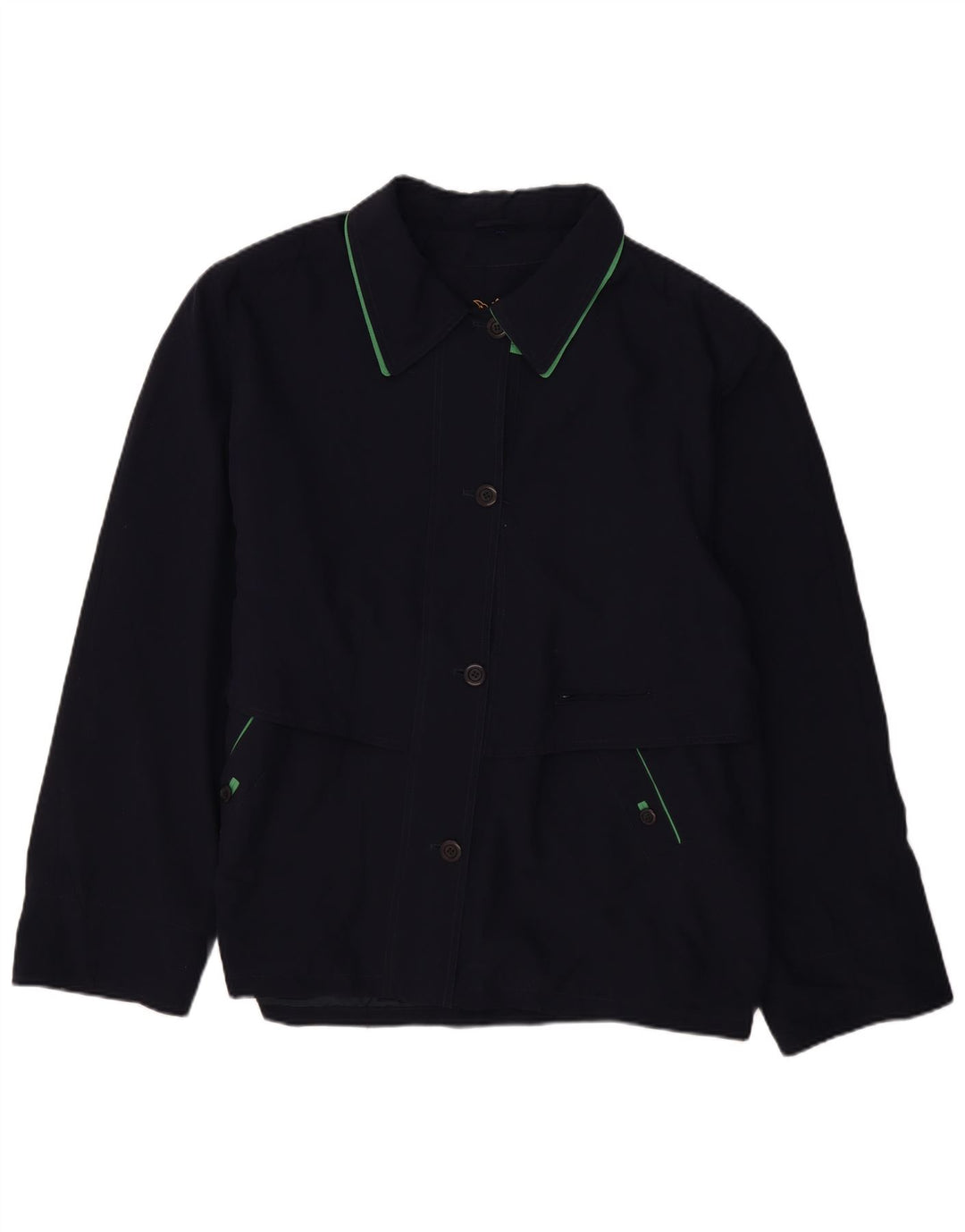 BIAGGINI Femme Bomber Oversize IT 50 XL Bleu Marine Polyester