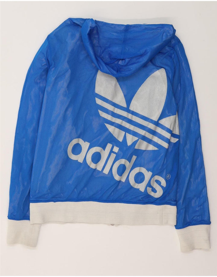 Adidas Veste réversible à capuche graphique pour homme UK 38 Blanc moyen Colourblock