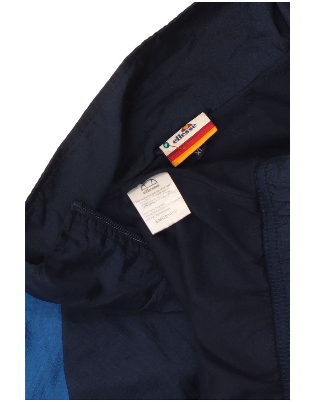 Ellesse Veste de survêtement pour homme XL Bleu Colorblock Polyester