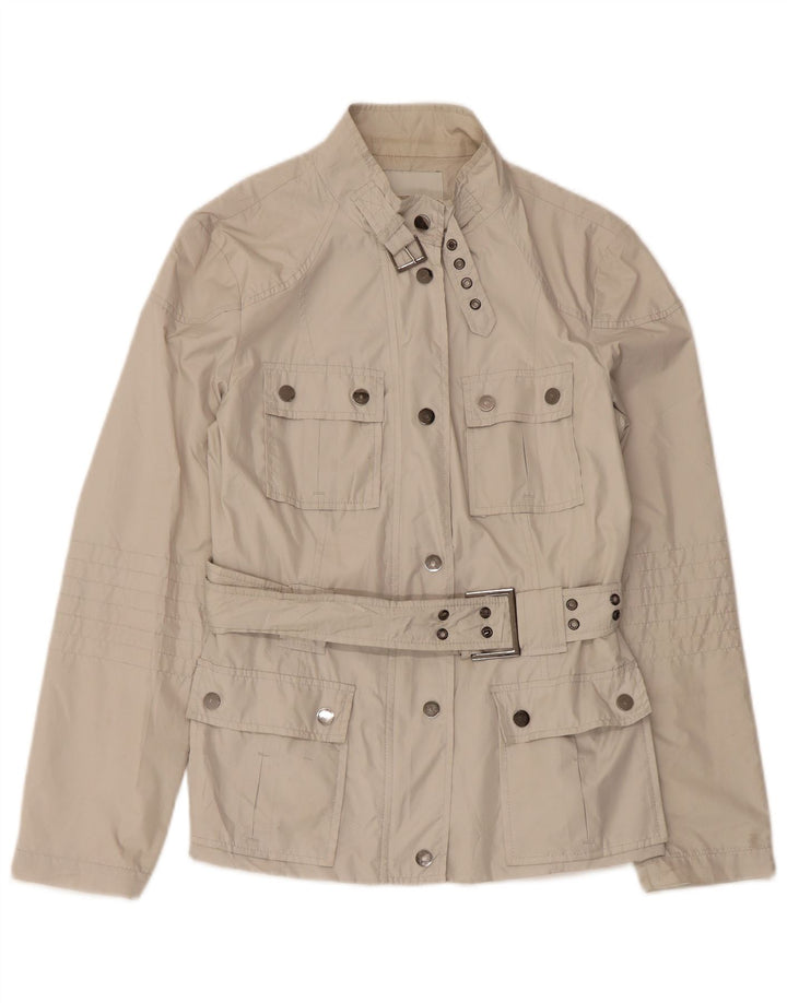 Zara Veste utilitaire pour femme UK 12 Polyester blanc moyen