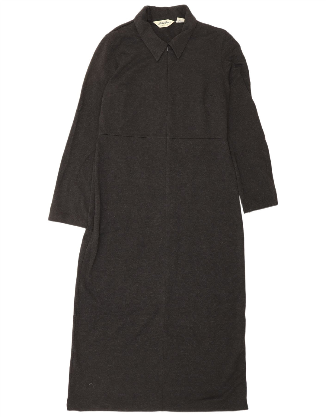 EDDIE BAUER Robe longue surdimensionnée à manches longues pour femme UK 10 Petit Gris