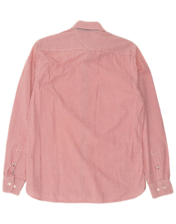 Tommy Hilfiger Chemise sur mesure pour homme Petit coton vichy rouge