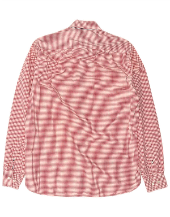 Tommy Hilfiger Chemise sur mesure pour homme Petit coton vichy rouge