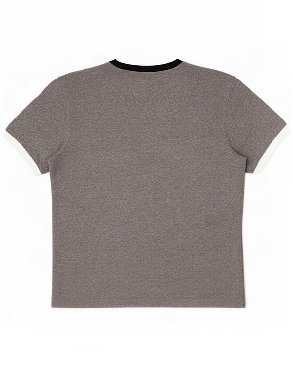 Champion T-Shirt Graphique Homme Grand Gris Colorblock Coton