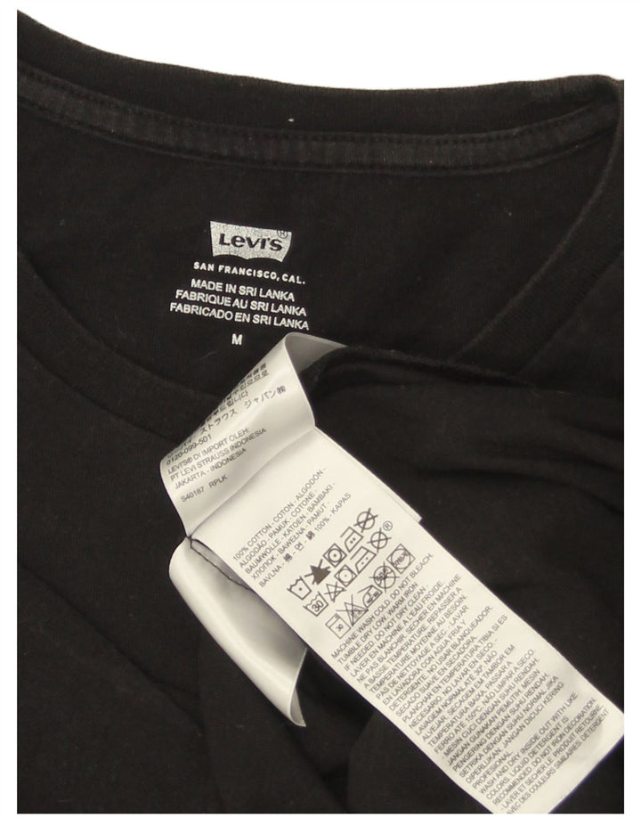 LEVI'S T-Shirt Graphique Homme Noir Moyen Coton