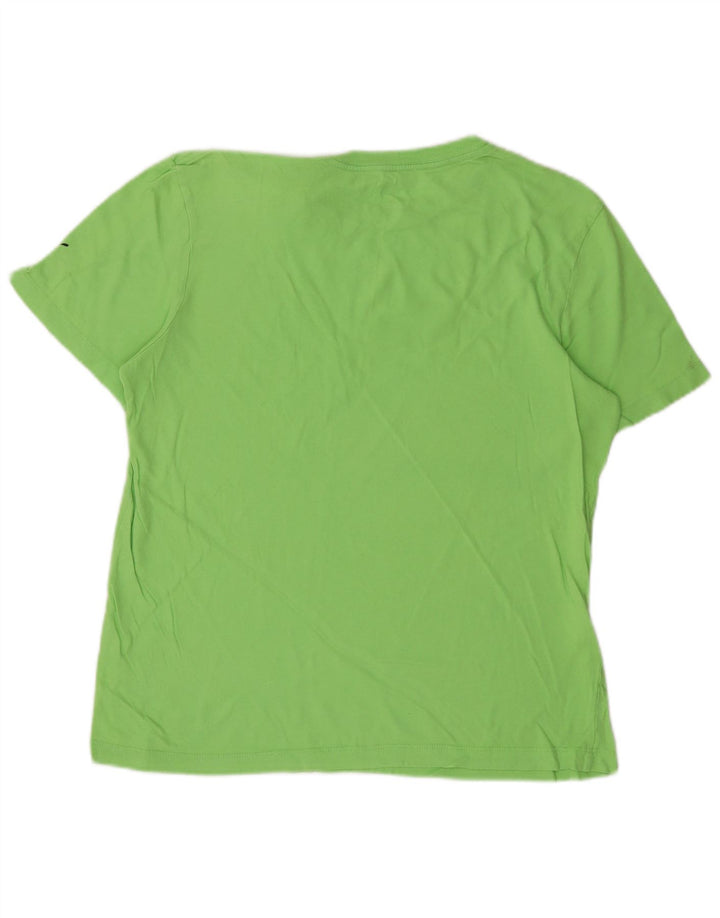 PUMA T-Shirt Graphique Femme UK 14 Vert Moyen