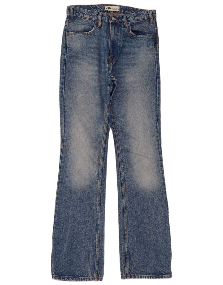 Zara Jean Bootcut Femme EU 38 Petit W28 L34 Bleu