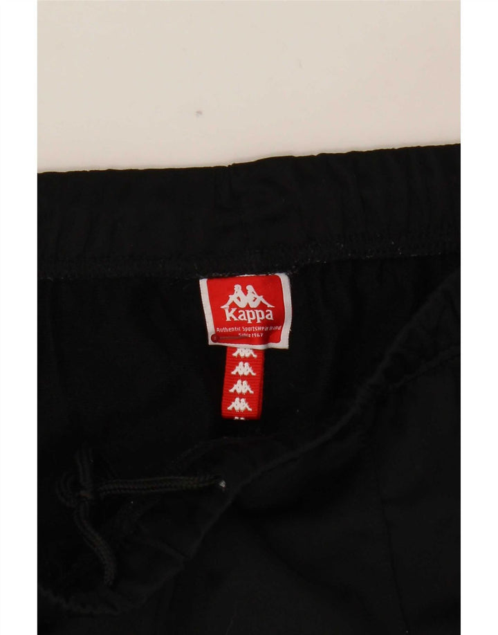 Kappa Pantalon de survêtement court graphique pour femme UK 12 Medium Noir Polyester