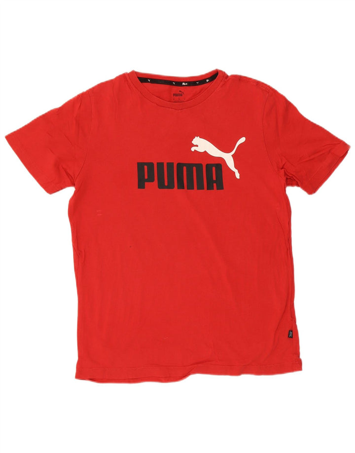 Puma T-Shirt Graphic Homme Rouge Moyen Coton