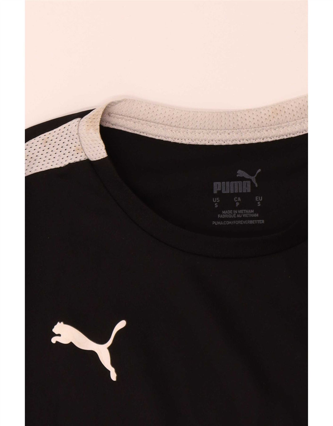 Puma T-shirt pour garçon 13-14 ans Petit Noir Colorblock Polyester