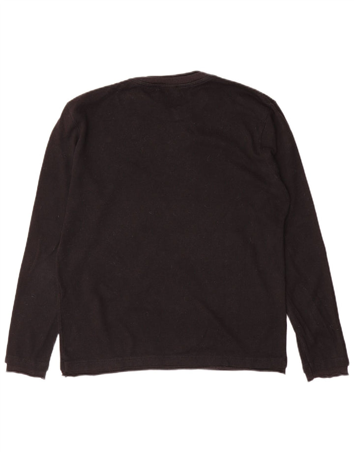 Zara Pull à col rond pour homme Noir moyen