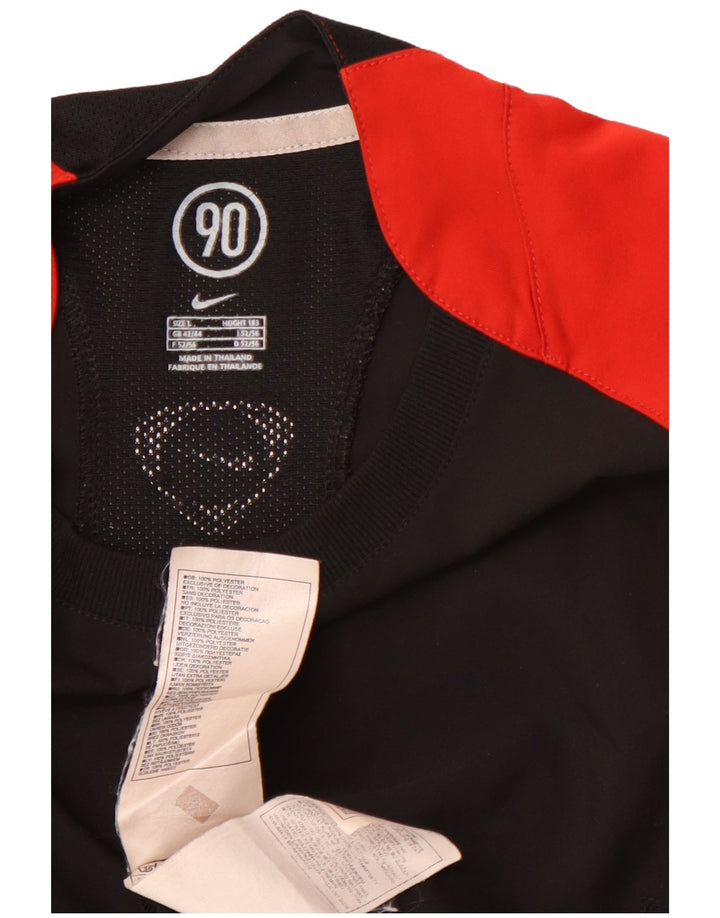 NIKE T-shirt Dri Fit pour homme UK 42/44 Large Noir Colorblock Polyester