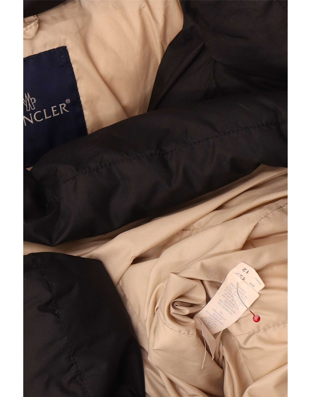 Moncler Veste matelassée à capuche pour filles 11-12 ans Noir Polyester