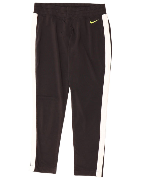 NIKE Pantalon de survêtement pour femme UK 14 Polyester color block noir moyen
