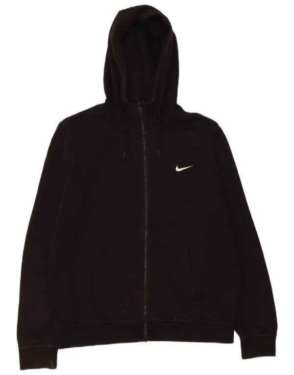 Nike Pull à capuche zippé pour homme Grand coton noir