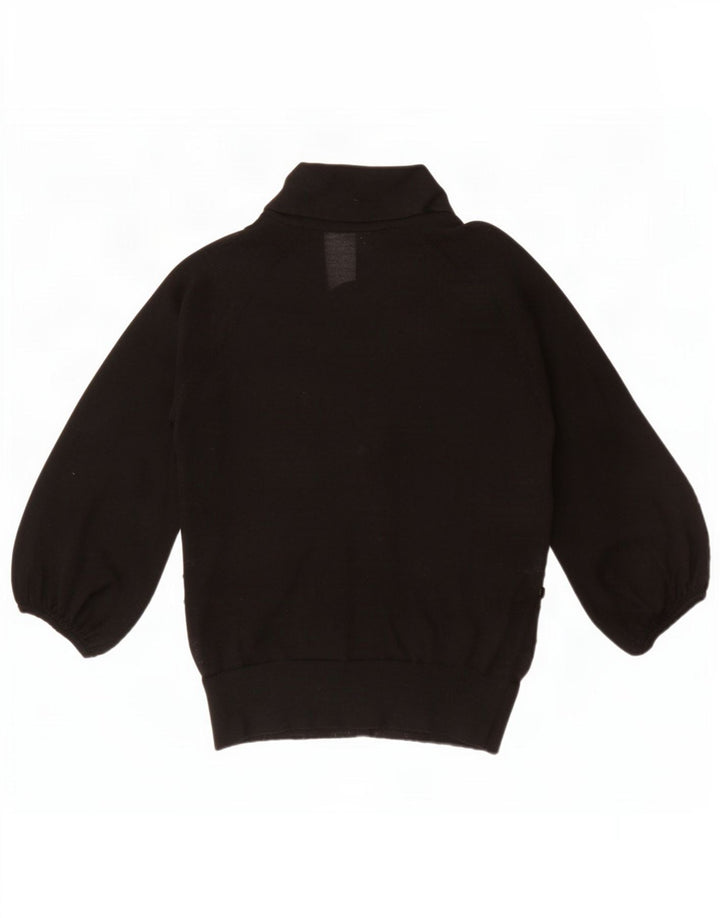 Ted Baker Cardigan à manches 3/4 pour femme Taille 2 Petit motif floral noir