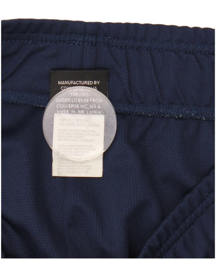 Converse Short de sport pour homme en polyester color block bleu marine moyen