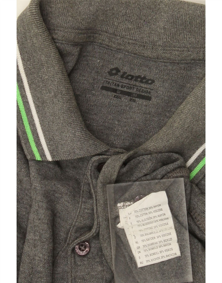 Lotto Polo Homme 2XL Gris Coton