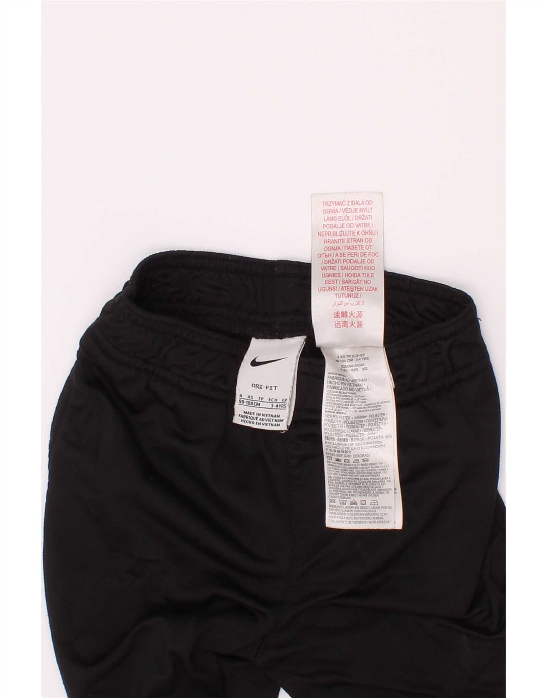 Nike Pantalon de survêtement Dri Fit pour garçon 3-4 ans XS Noir Polyester