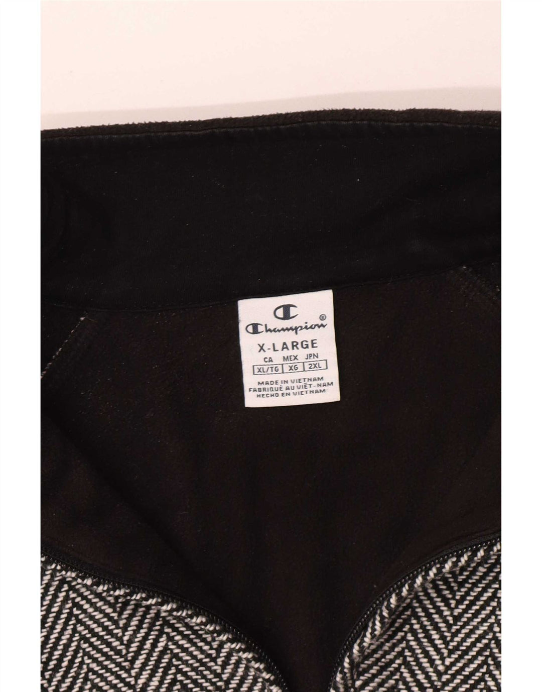 Champion Veste Bomber Femme UK 18 XL Noir Chevrons