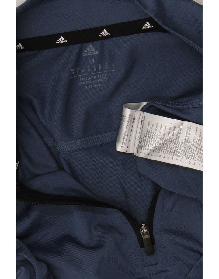 Adidas Haut de Survêtement Aeroready Zip Neck Pull Homme Bleu Marine Moyen