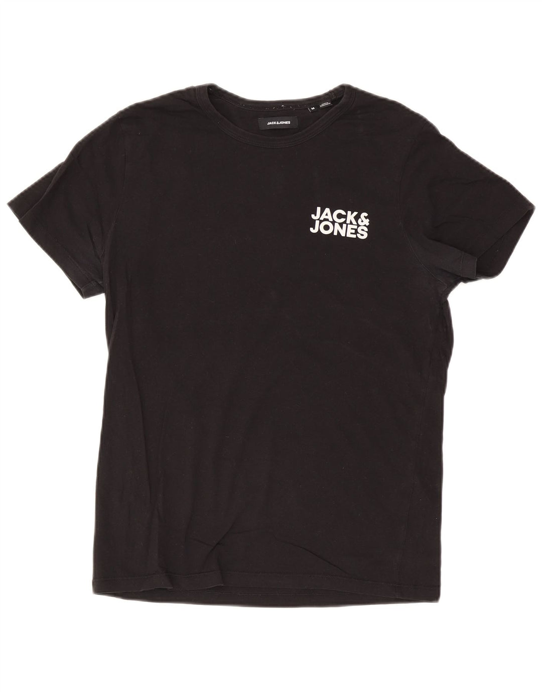 Jack & Jones T-Shirt Graphique Homme Noir Moyen Coton