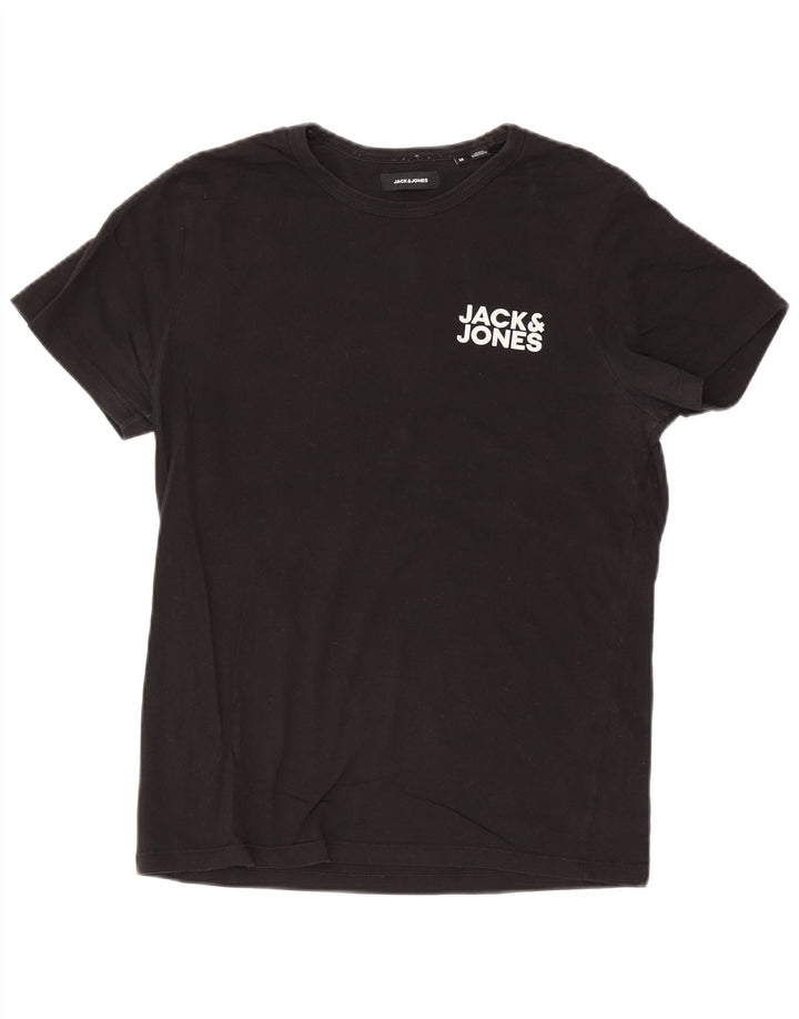 Jack & Jones T-Shirt Graphique Homme Noir Moyen Coton