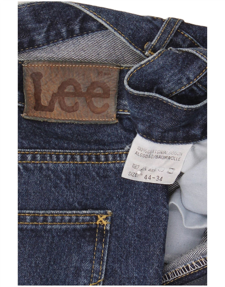 Lee Jean Droit Homme W44 L27 Bleu Marine Coton