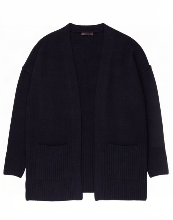 Marks & Spencer Pull cardigan long pour femme UK 16 Large Bleu marine