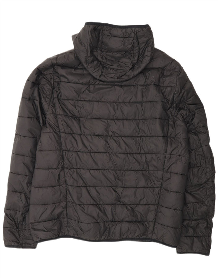 Hugo Boss Veste matelassée à capuche pour hommes UK 44 2XL Noir Polyamide