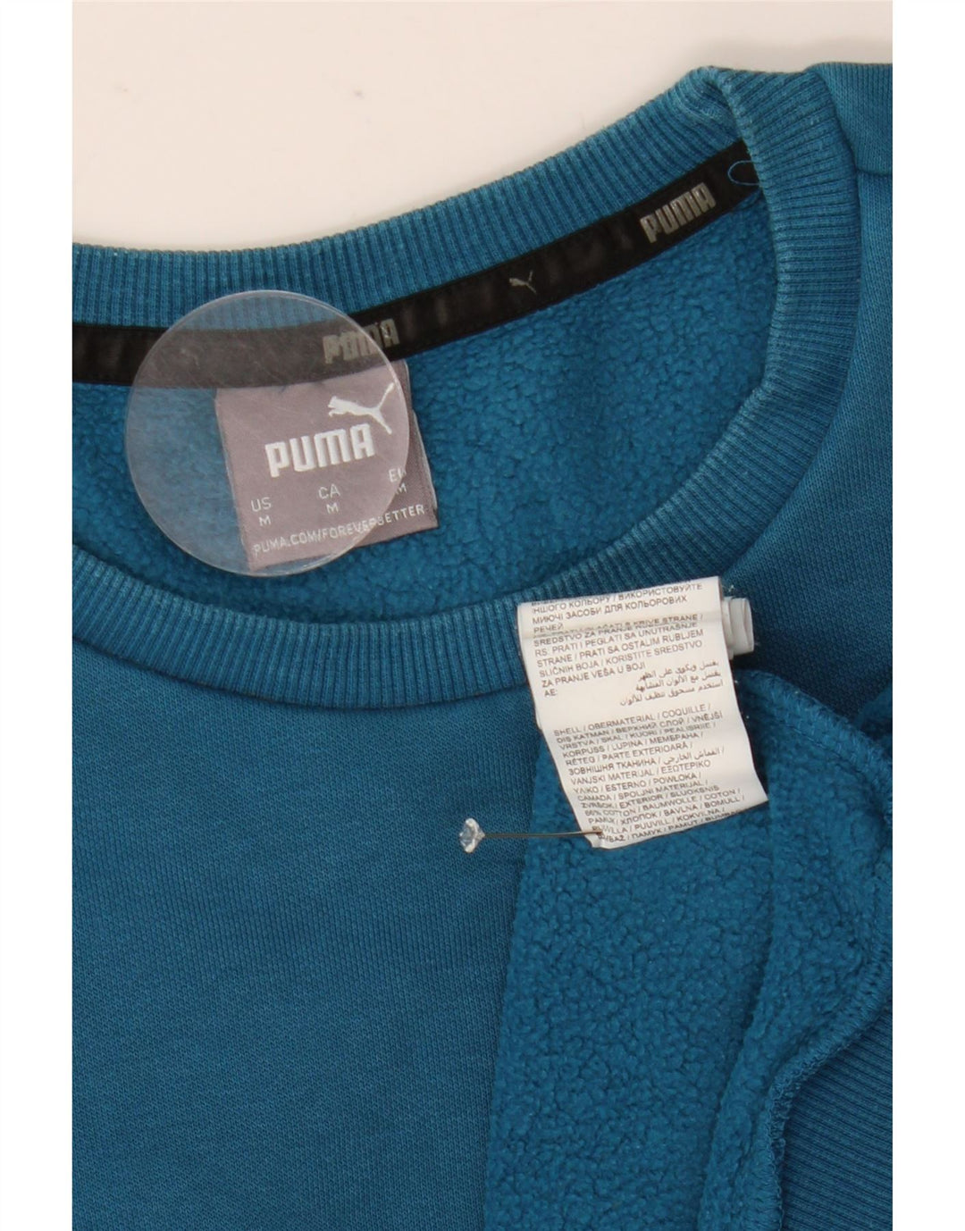 Puma Sweat-Shirt Graphique Homme Bleu Moyen Coton