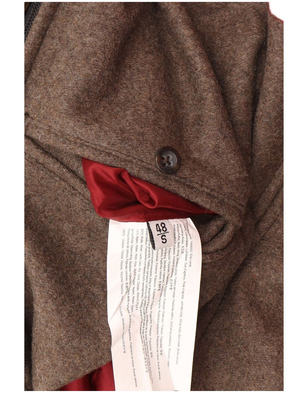 STRELLSON Veste en cuir homme IT 48 Cuir marron moyen