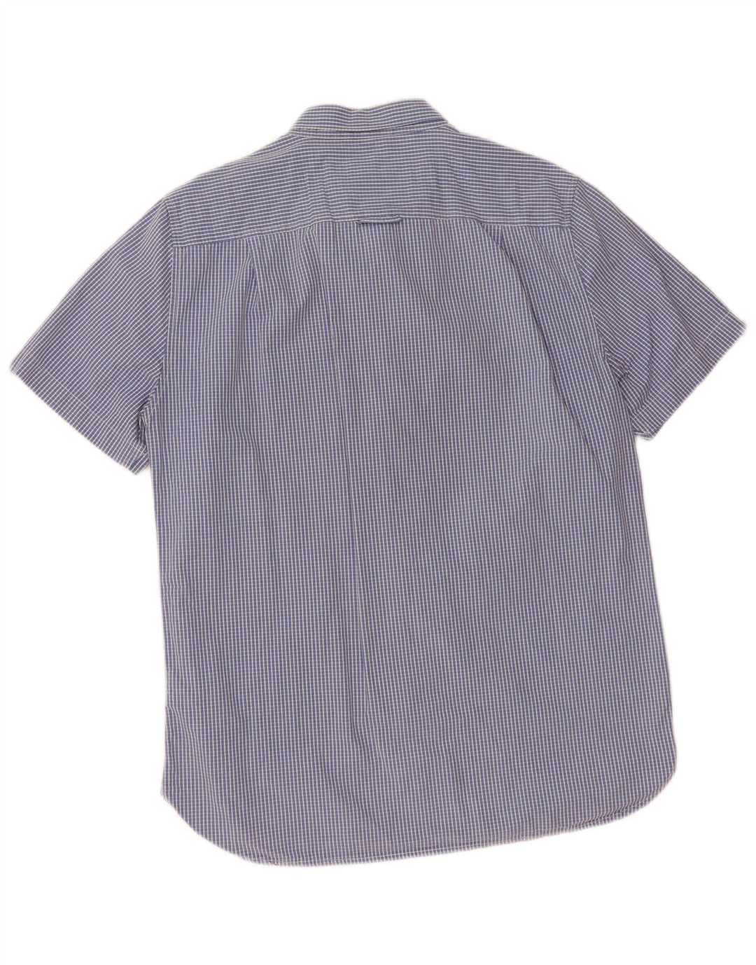 Superdry Chemise à manches courtes XL en coton à carreaux bleu
