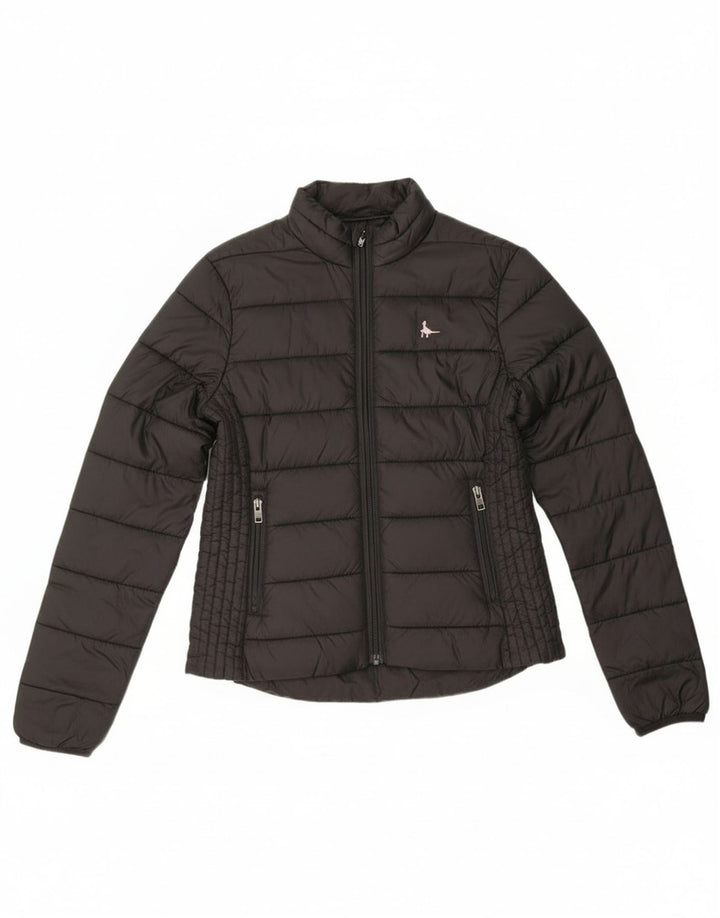 Jack Wills Veste matelassée pour femme UK 8 Small Noir Polyamide