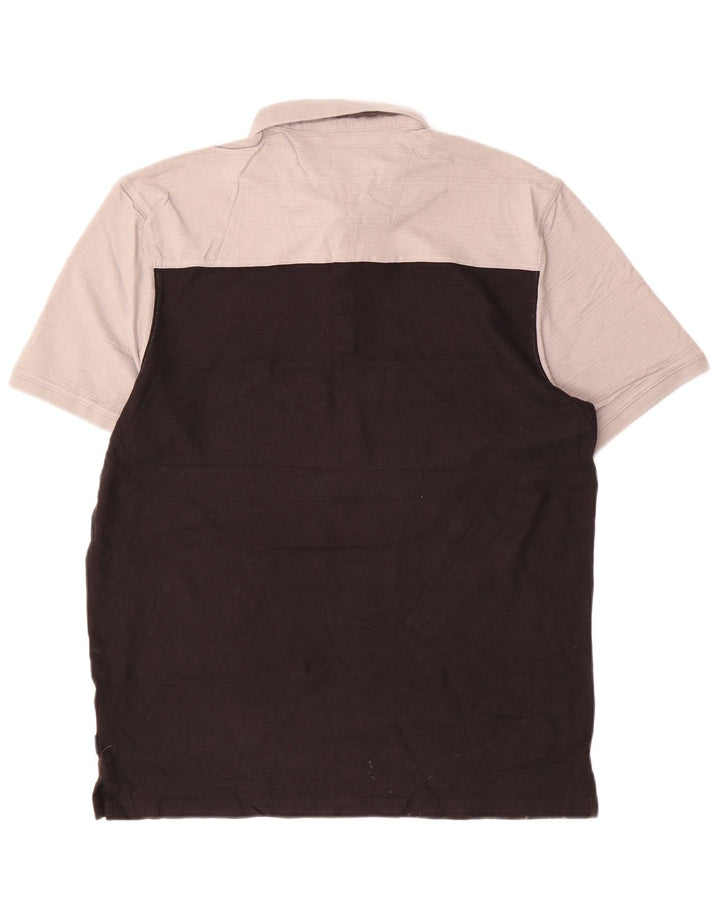 CALVIN KLEIN Polo Homme Noir Moyen Colourblock Coton