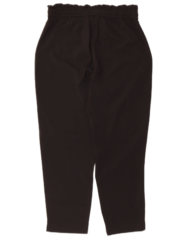 Zara Pantalon court fuselé pour femme Medium W28 L25 Noir Polyester