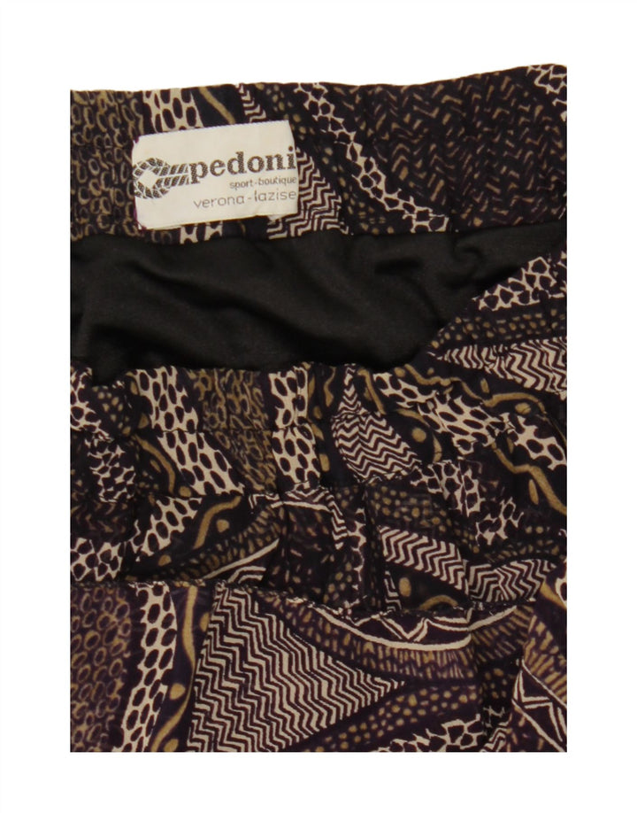 VINTAGE Womens Abstract Pattern Mini Skirt W32 Large Grey Vintage Vintage and Second-Hand Vintage from Messina Hembry 