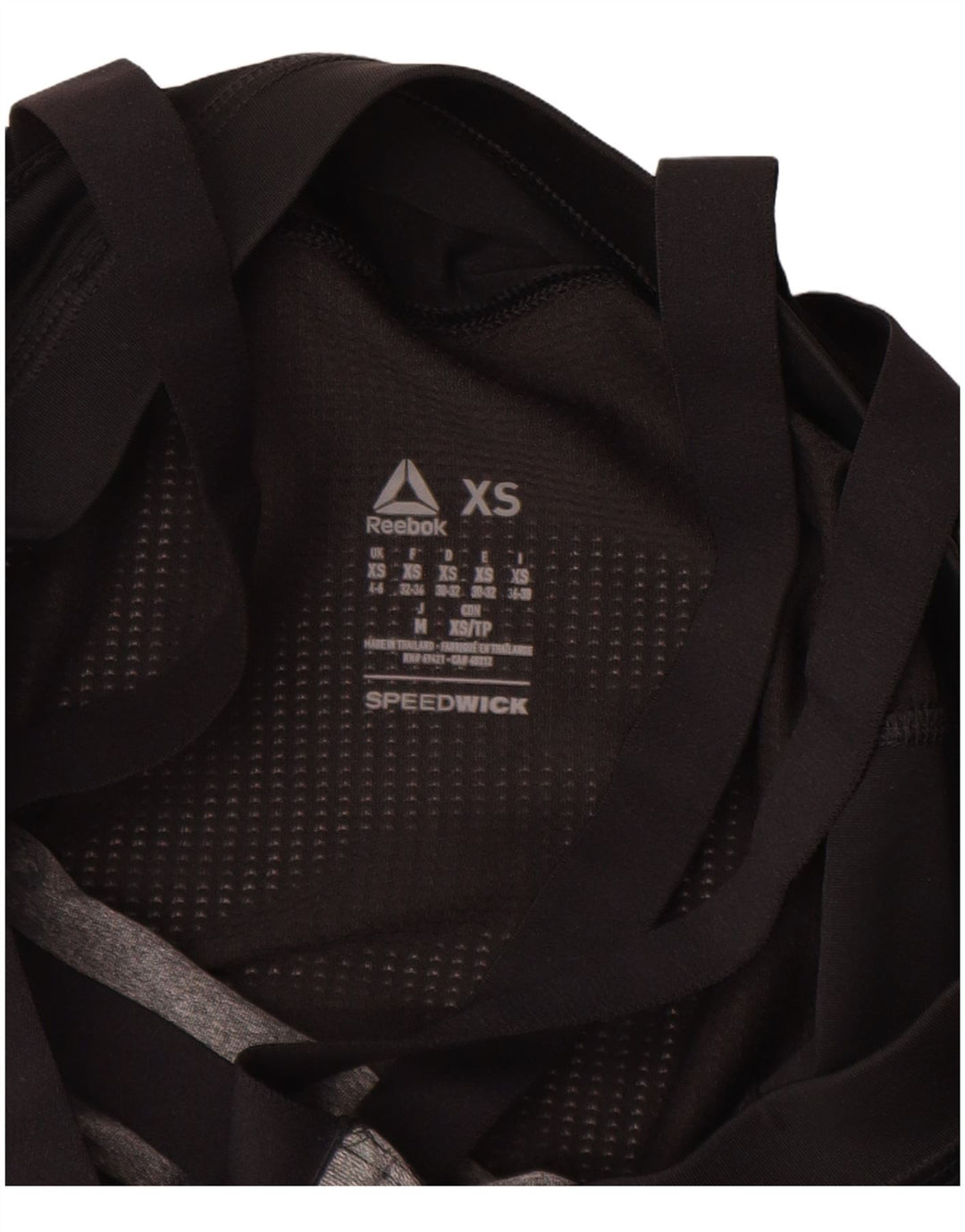 REEBOK Débardeur graphique Les Mills pour femme UK 4/6 XS Gris Colorblock