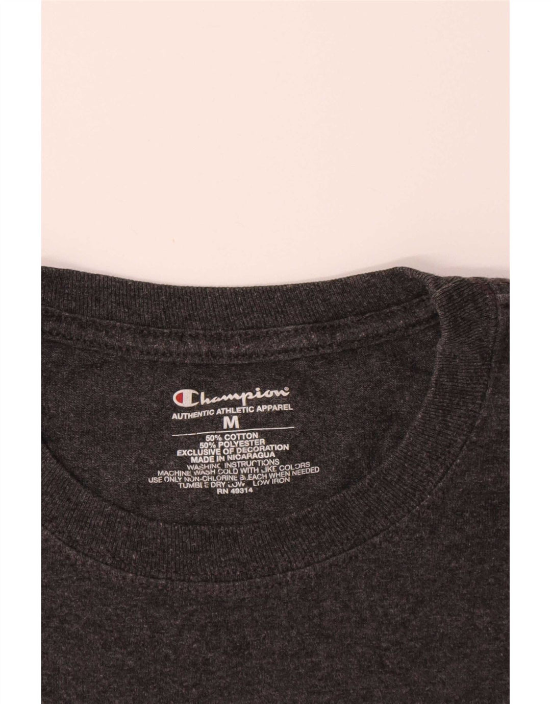 Champion T-Shirt Boston College Graphic Homme Gris Moyen Coton